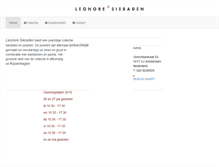 Tablet Screenshot of leonoresieraden.nl